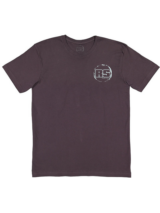 KIDS RS LOGO TEE- SLATE // FADED WHITE