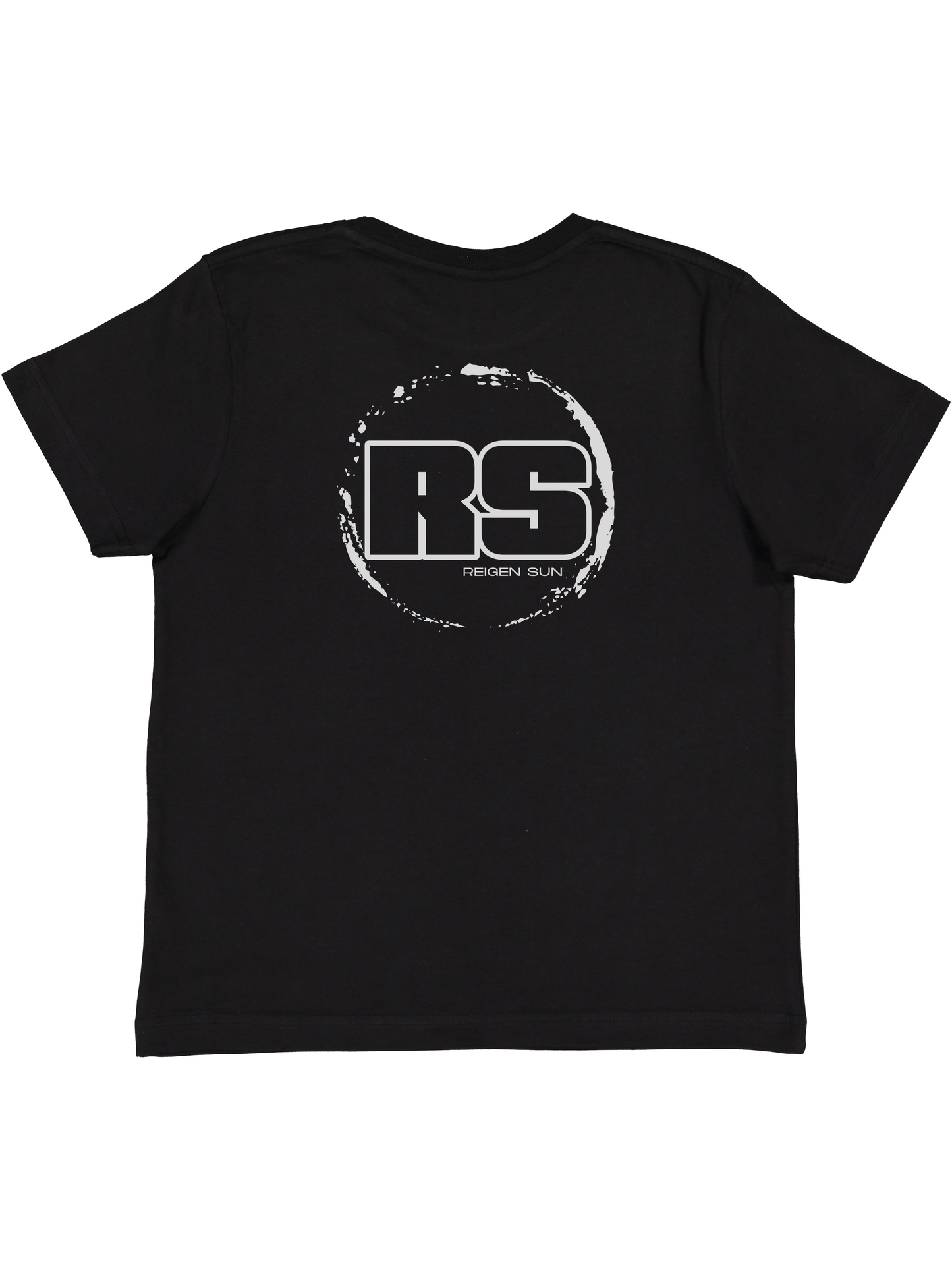 KIDS RS LOGO TEE- BLACK // LIGHT GREY