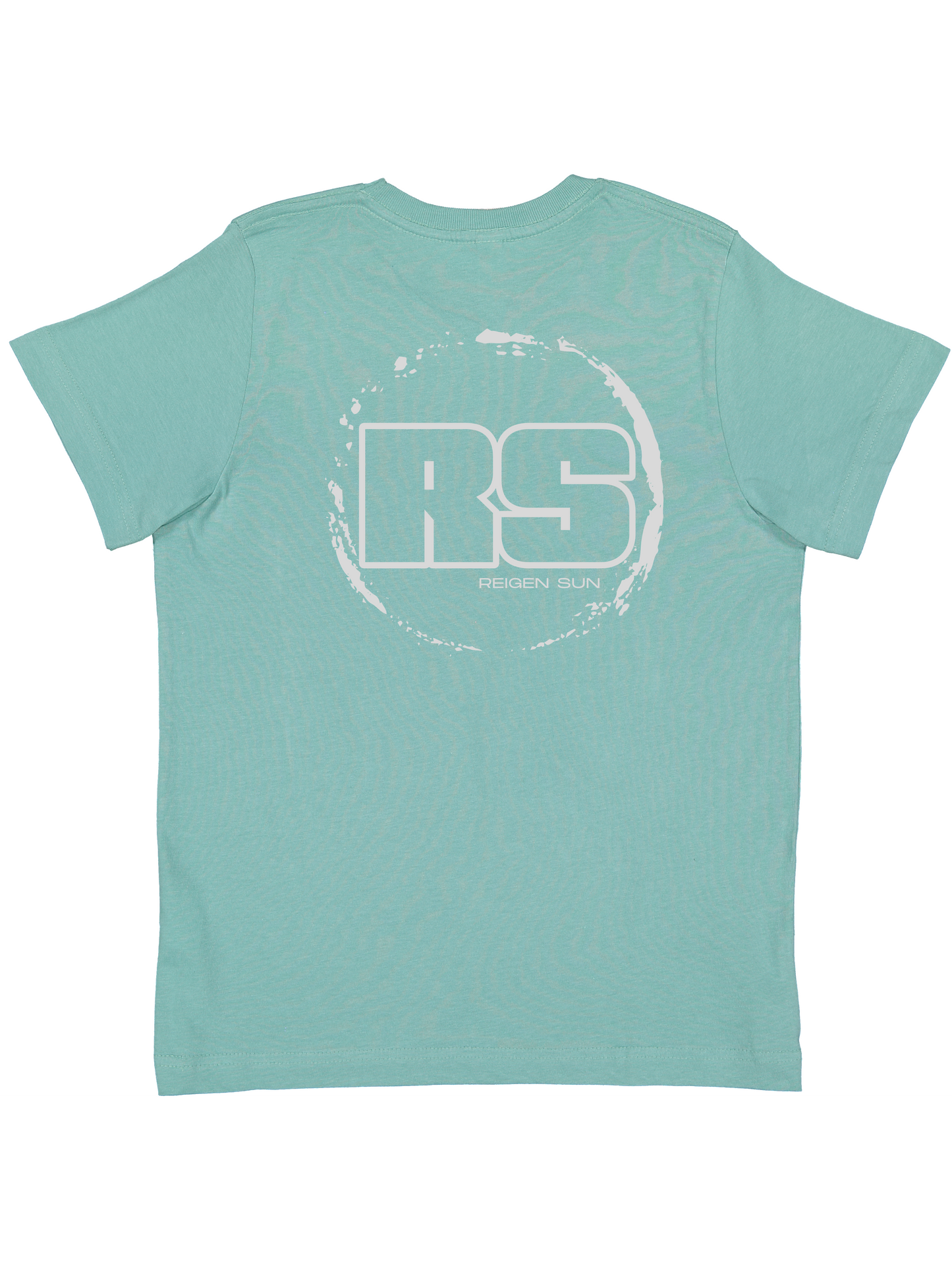 KIDS RS LOGO TEE- SALTWATER // LIGHT GREY