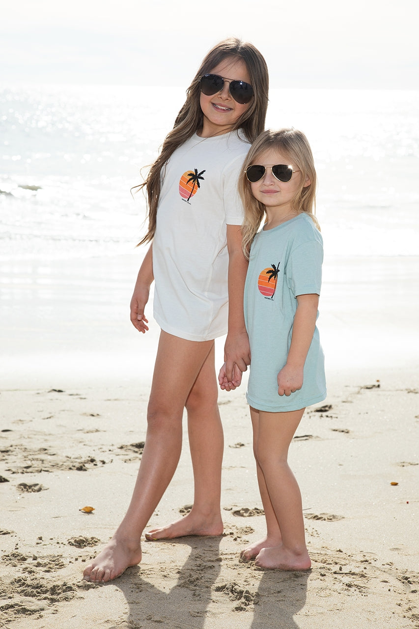 KIDS VINTAGE SUN TEE- BLUE DUST