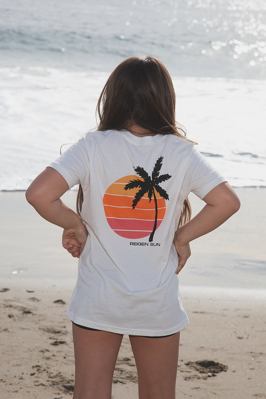 KIDS VINTAGE SUN TEE- VINTAGE WHITE