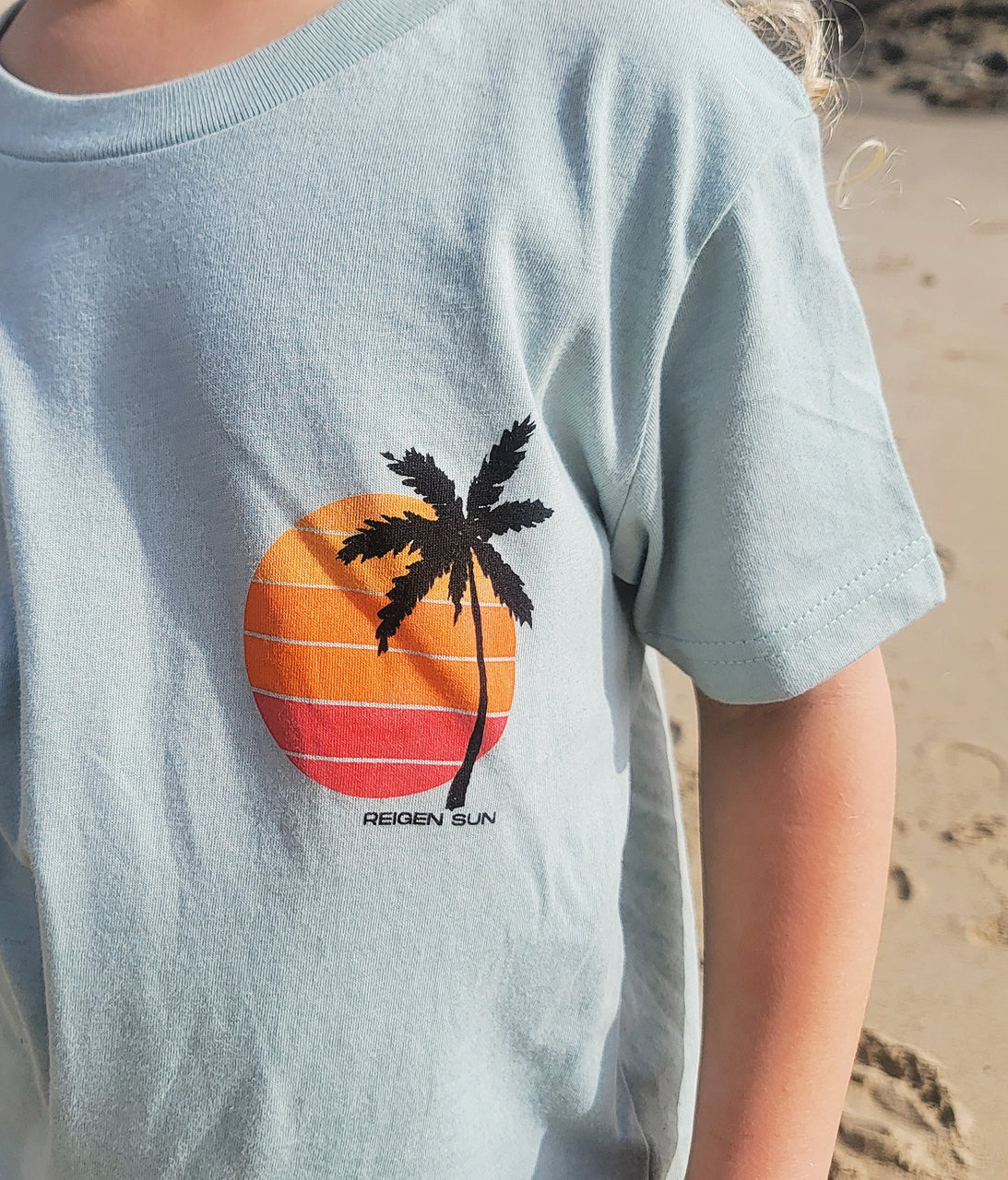 KIDS VINTAGE SUN TEE- BLUE DUST