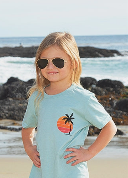KIDS VINTAGE SUN TEE- BLUE DUST