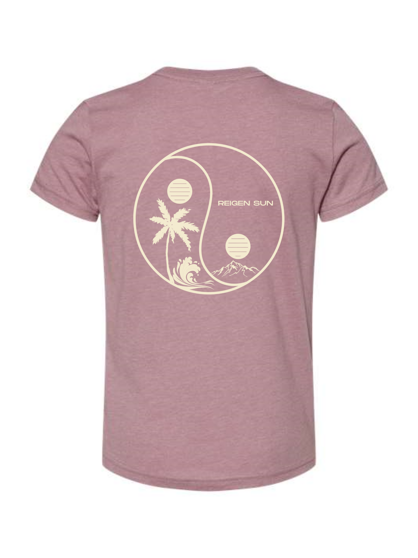 KIDS YINYANG PARADISE TEE- ORCHID // CREAM