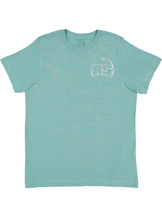 KIDS RS LOGO TEE- SALTWATER // LIGHT GREY