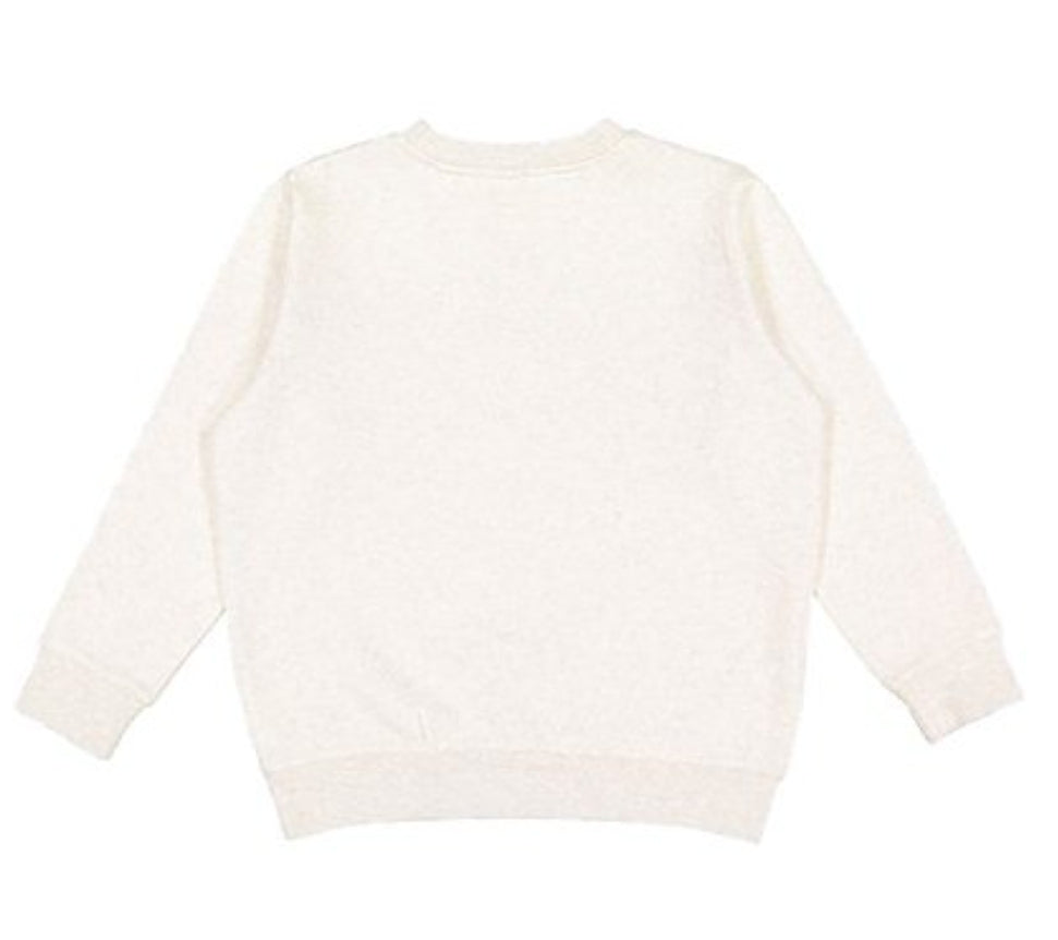 KIDS VINTAGE SUN CREW SWEATSHIRT- NATURAL HEATHER